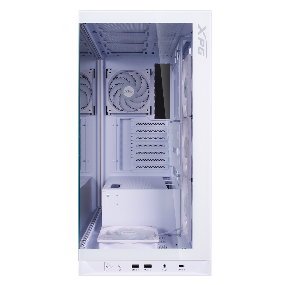 Gabinete ADATA XPG Inavader X BTF ATX | 5 Ventiladores incluidos, Blanco