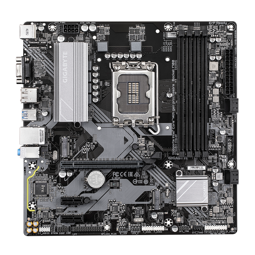Tarjeta Madre GIGABYTE B760M D3HP - LGA 1700 - Micro ATX - Compatible con DDR5