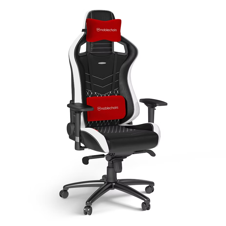 Silla Gamer Noblechairs EPIC Negro-Blanco-Rojo