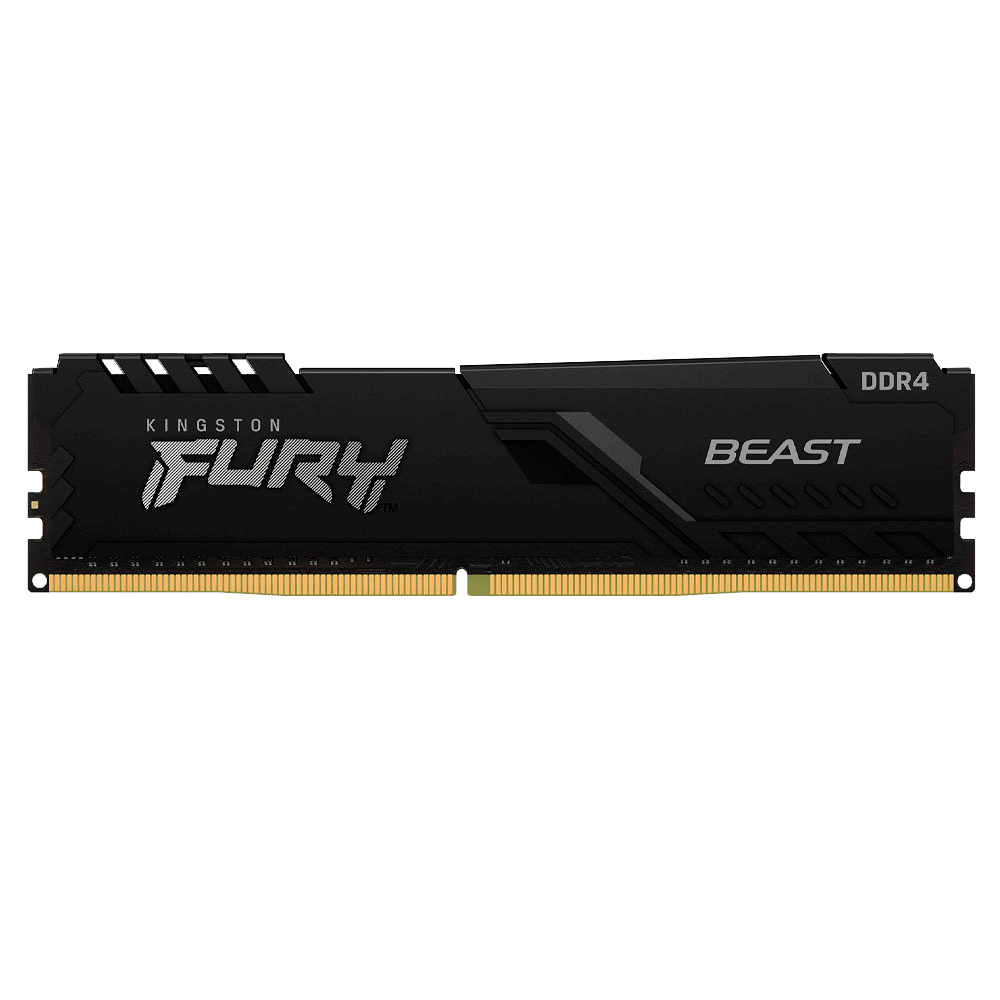Kit Memoria RAM Kingston Fury Beast Black DDR4-3200MHz-16GB-2x8GB
