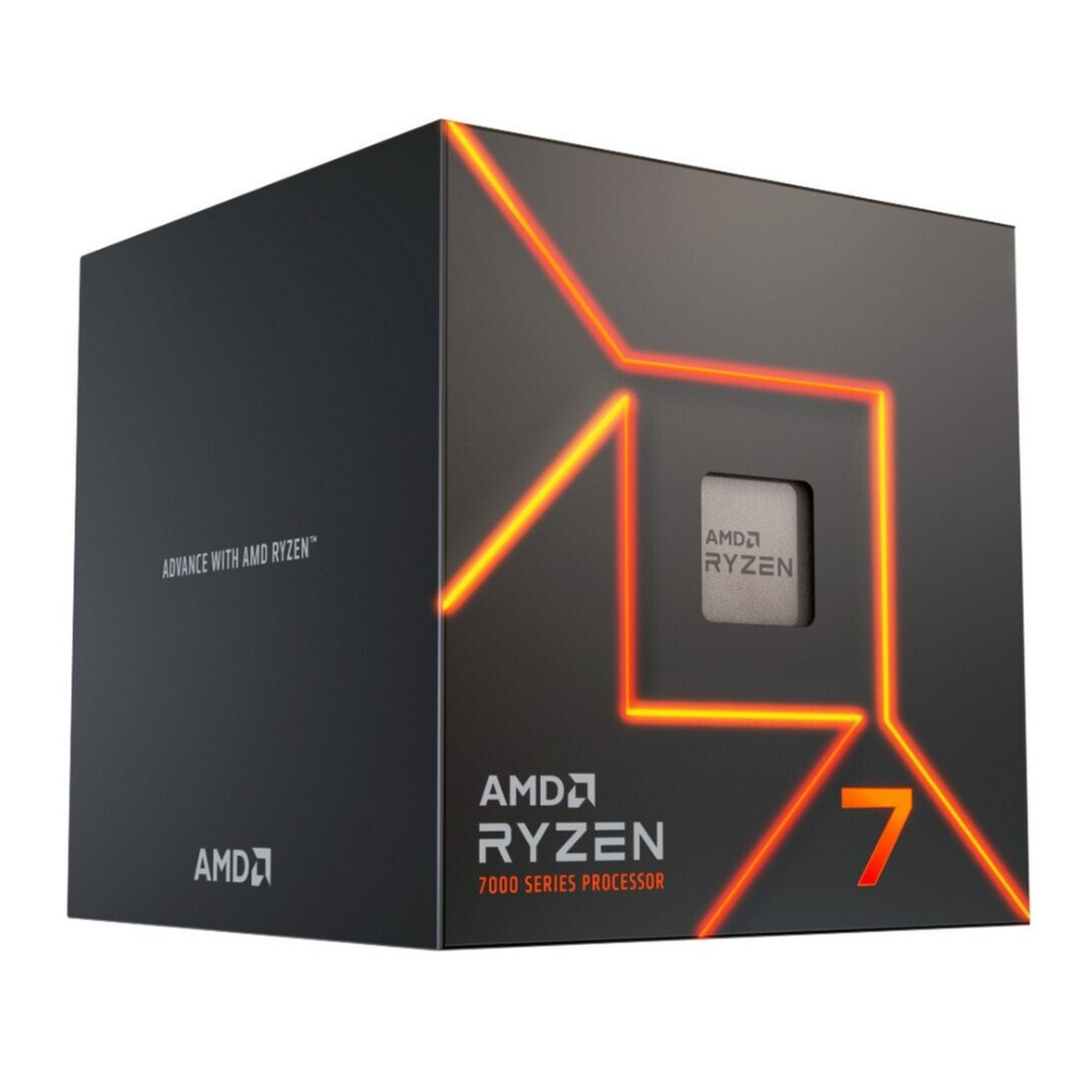 Procesador AMD Ryzen 7 7700 con AMD Radeon Graphics, Socket AM5, 8 Núcleos, 32MB Caché | Incluye Disipador