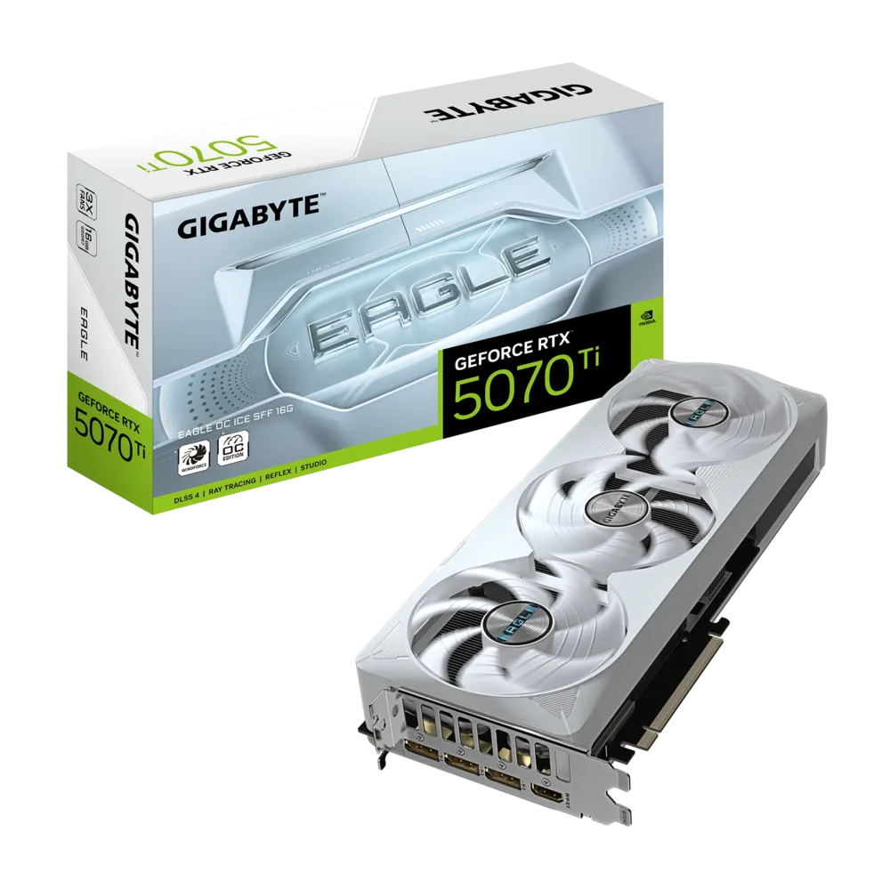 Tarjeta de Video GeForce RTX 5070 Ti EAGLE OC ICE SFF 16GB
