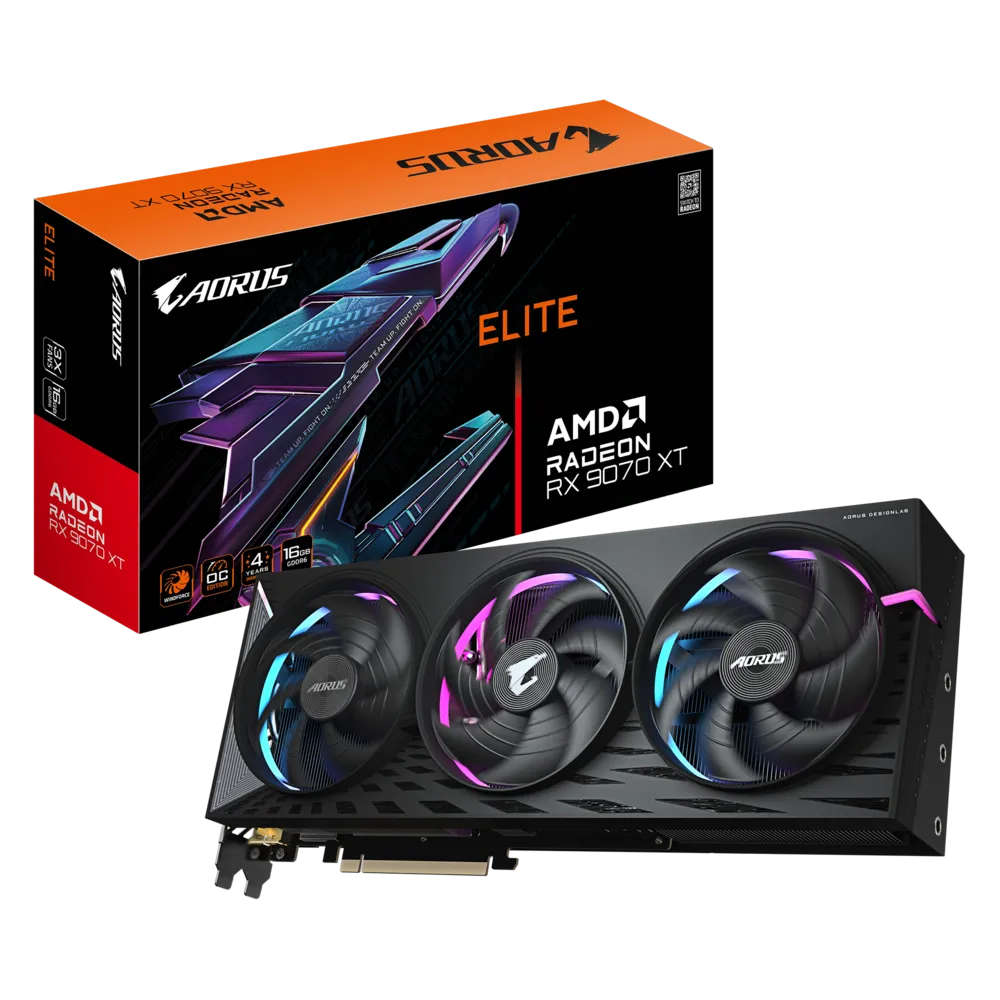 Tarjeta de Video AORUS Radeon RX 9070 XT ELITE 16GB