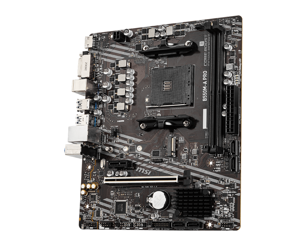 Tarjeta Madre MSI B550M-A PRO | S-AM4 | Micro ATX | Compatible con DDR4