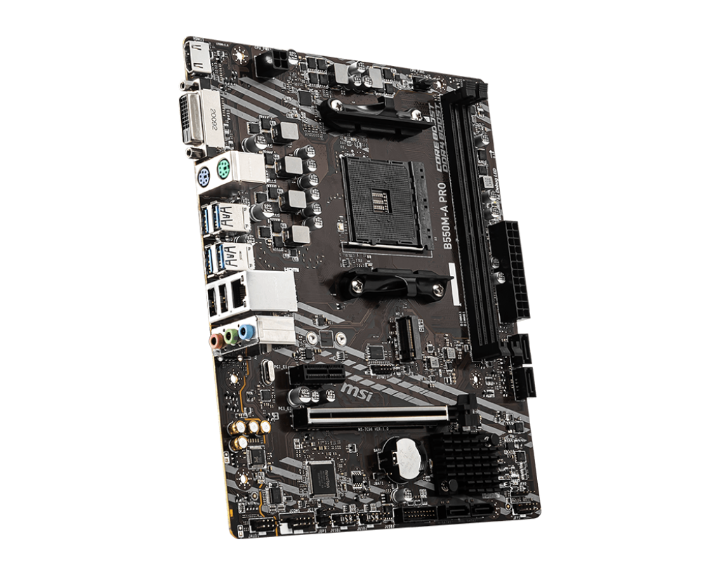 Tarjeta Madre MSI B550M-A PRO | S-AM4 | Micro ATX | Compatible con DDR4