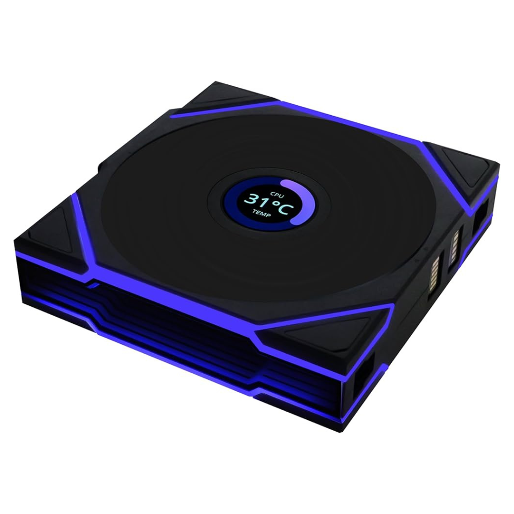 Ventilador Lian Li UNI FAN TL LCD 120 Wireless, 120mm, 1900RPM, ARGB, Negro