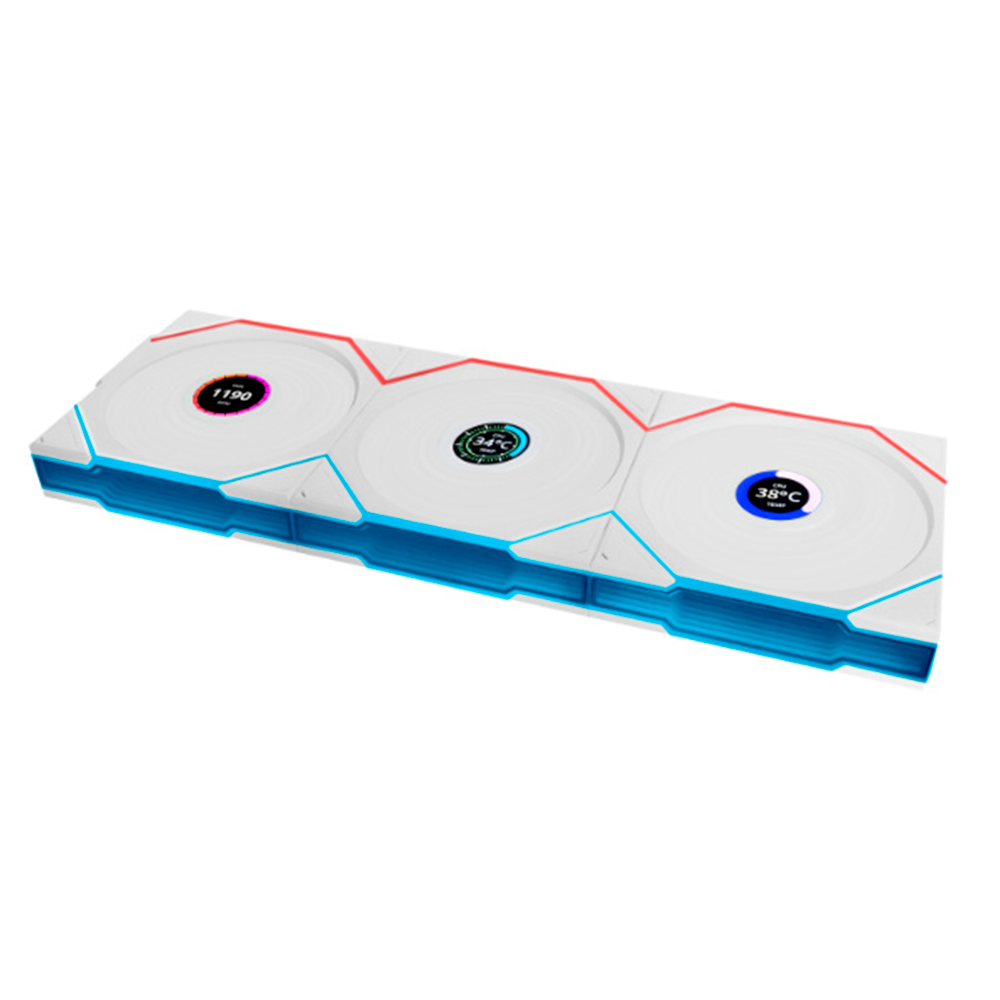 Ventilador Lian Li Black Uni Fan TL White RGB Wireless 120mm