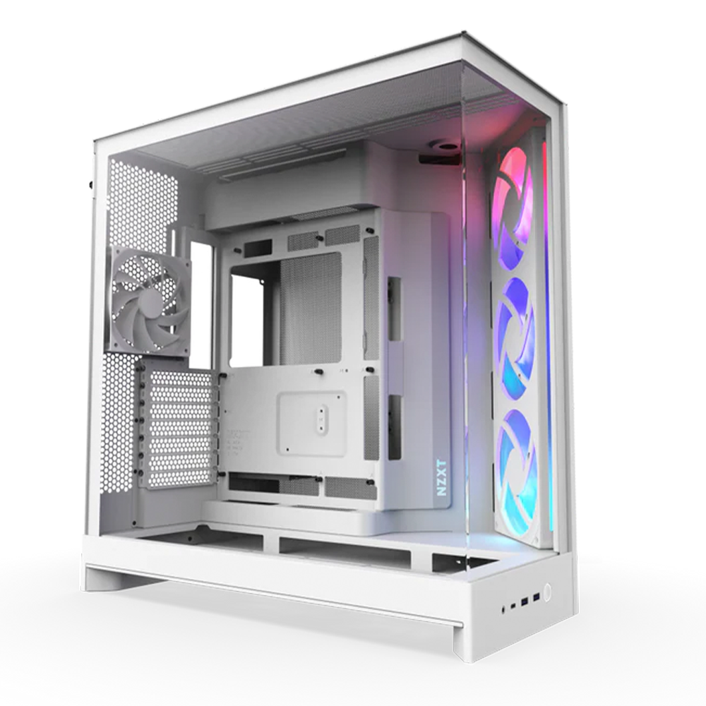 Gabinete NZXT H9 Flow - E-ATX - Blanco