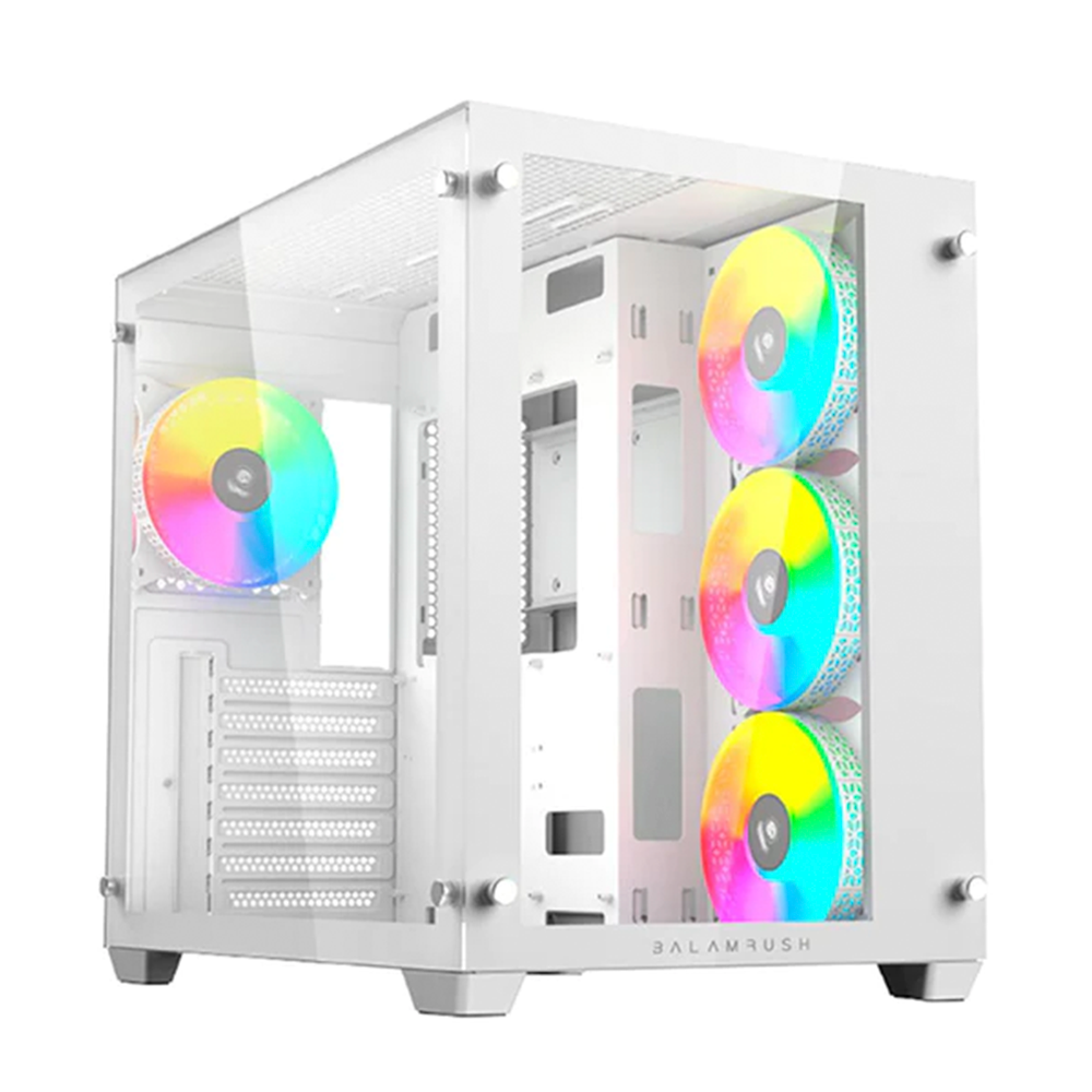 Gabinete Balam Rush Tank Pro Evo GM955 Micro ATX- Blanco