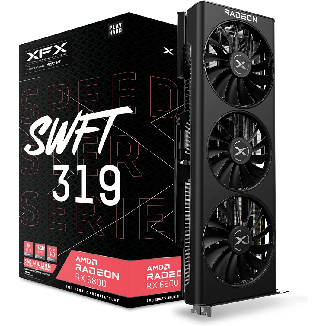 Tarjeta de Video XFX AMD RADEON RX 6800 XT Speedster Swft - 12GB
