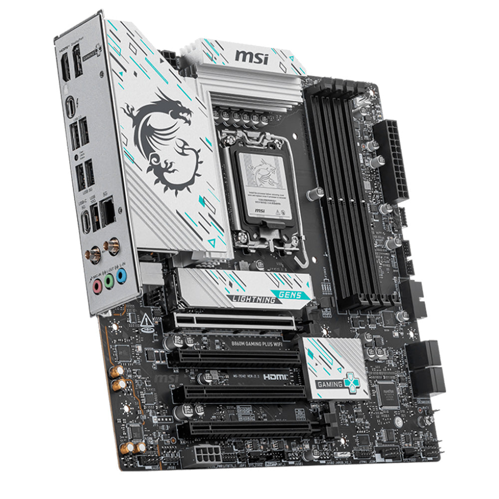 Tarjeta Madre MSI B860M Gaming Plus Wifi - LGA 1851 - Micro ATX - Compatible Con DDR5