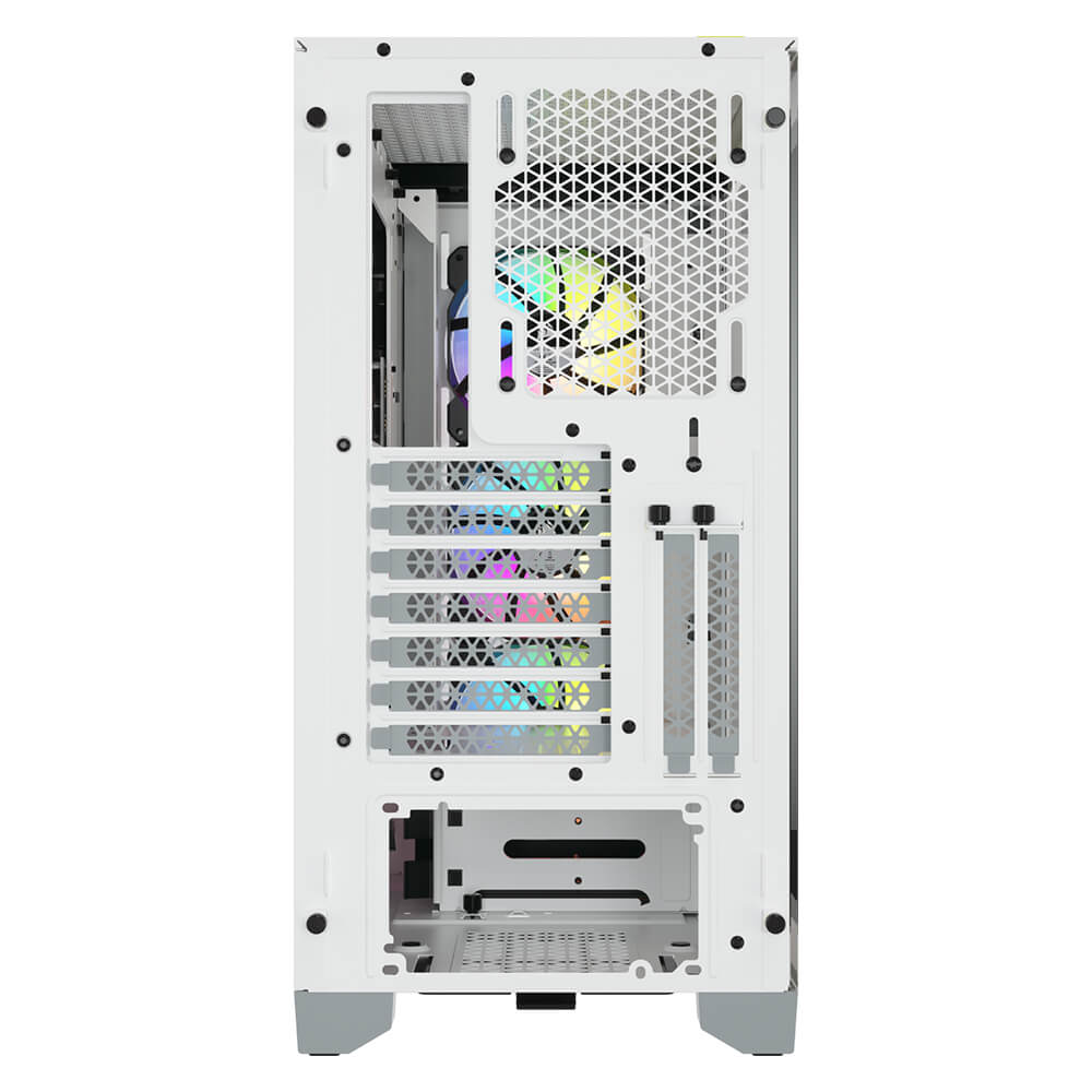Gabinete Corsair iCUE 4000X RGB - ATX - Incluye 3 Ventiladores - Blanco