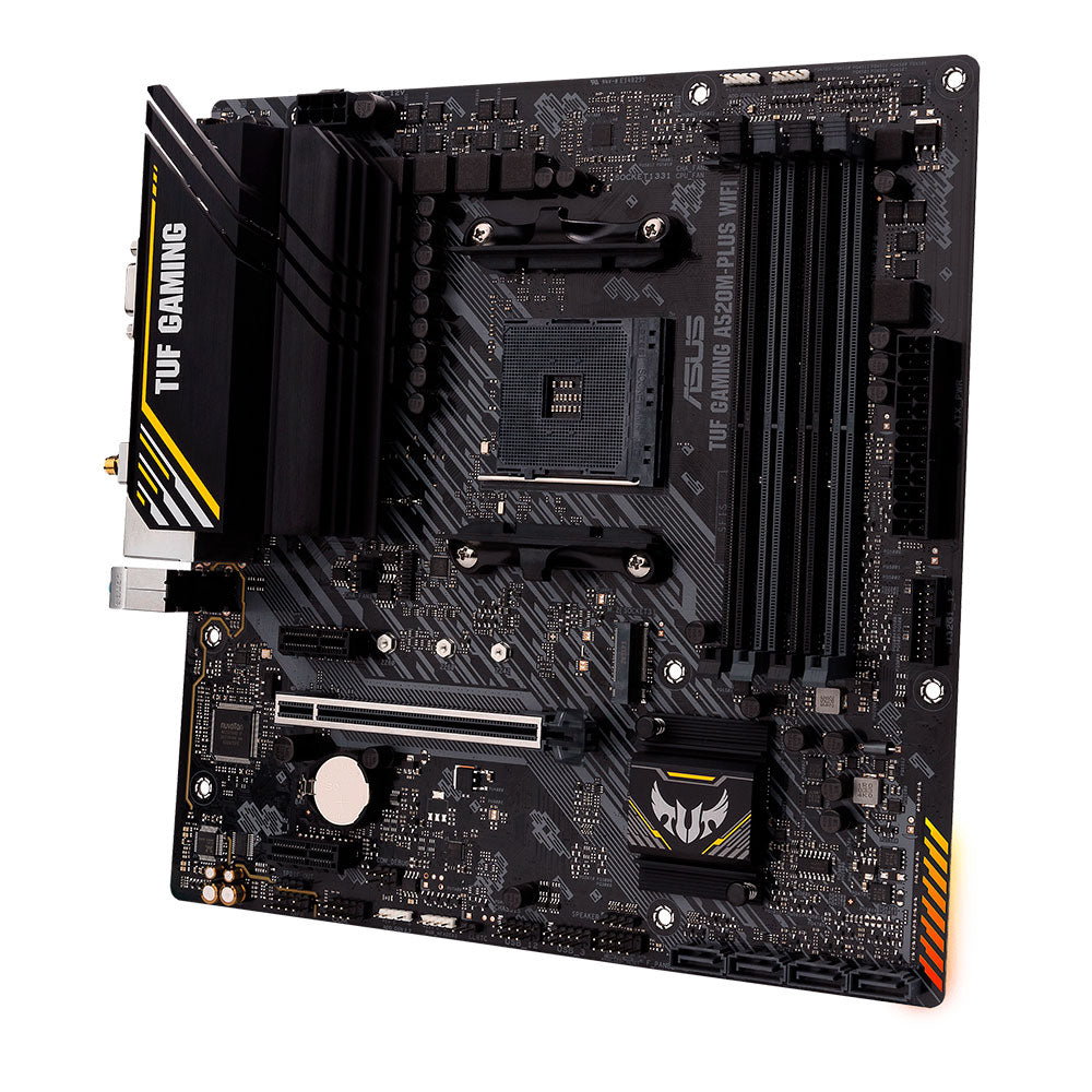 Tarjeta Madre ASUS TUF GAMING A520M-PLUS WIFI - AM4 - Micro ATX - Compatible con DDR4