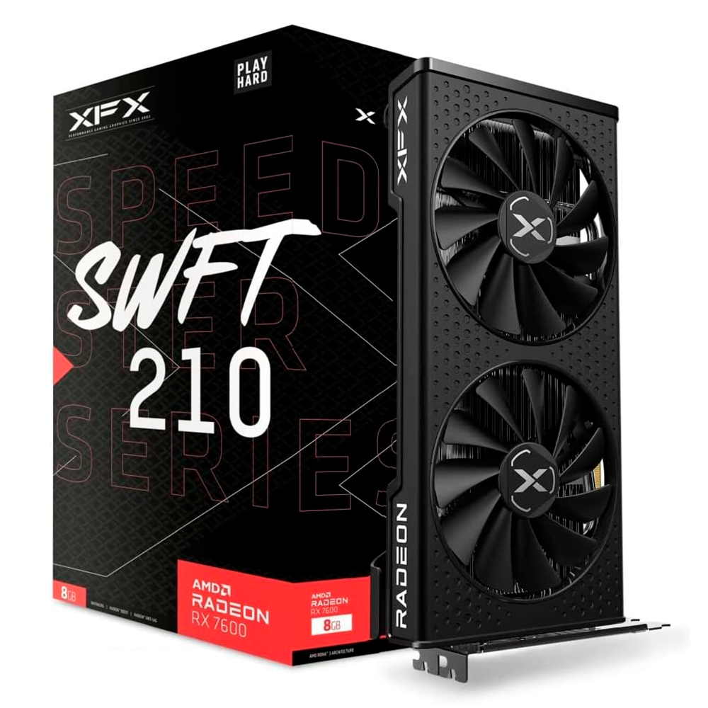 Tarjeta de Video XFX RX 7600 SWFT 210 Speedster SWFT 210 8GB