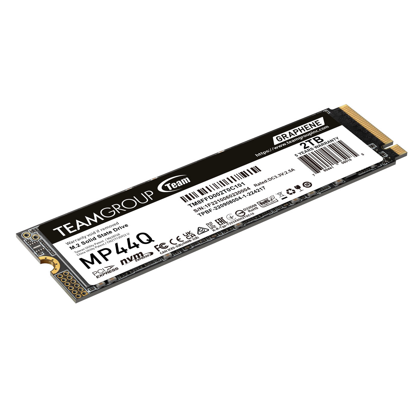 SSD Interno Teamgroup NV5000 2TB Grafeno M.2 PCIe Gen4 NVMe