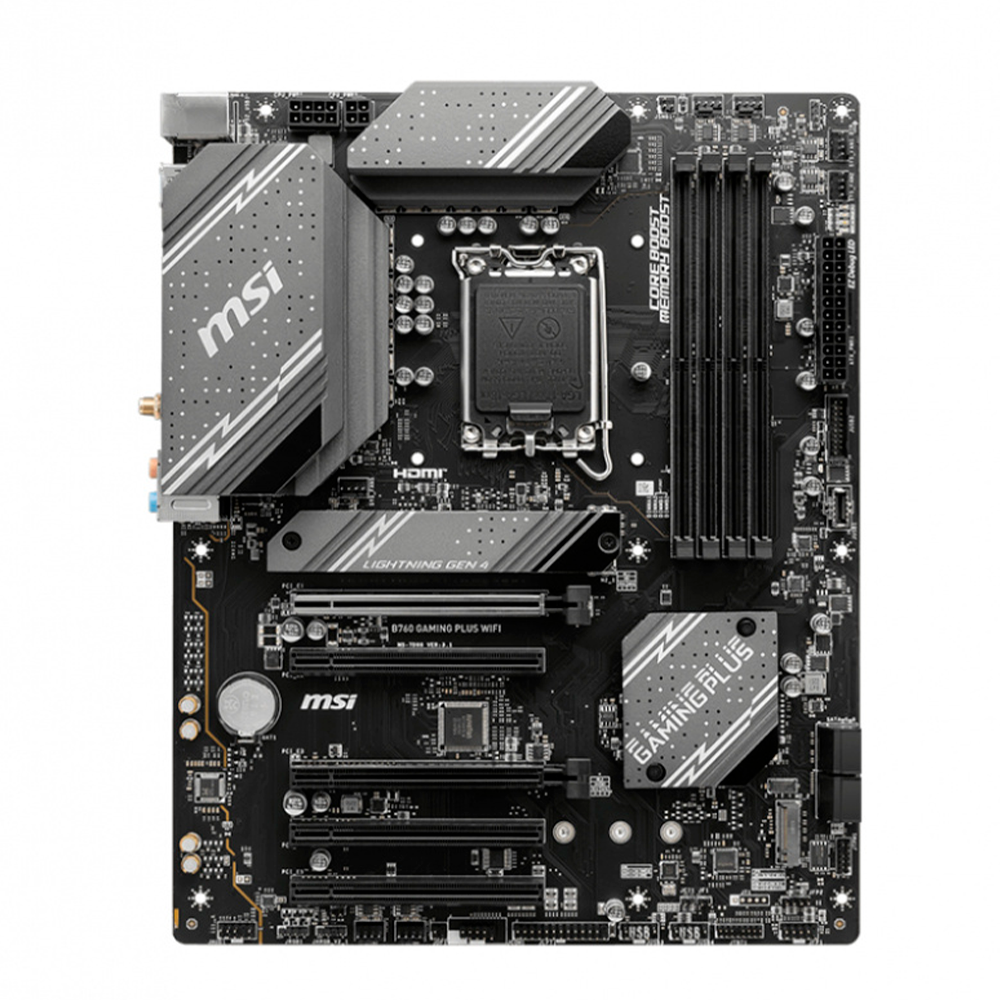 Tarjeta Madre MSI B760 GAMING PLUS WIFI - LGA 1700 - ATX - Compatible con DDR5