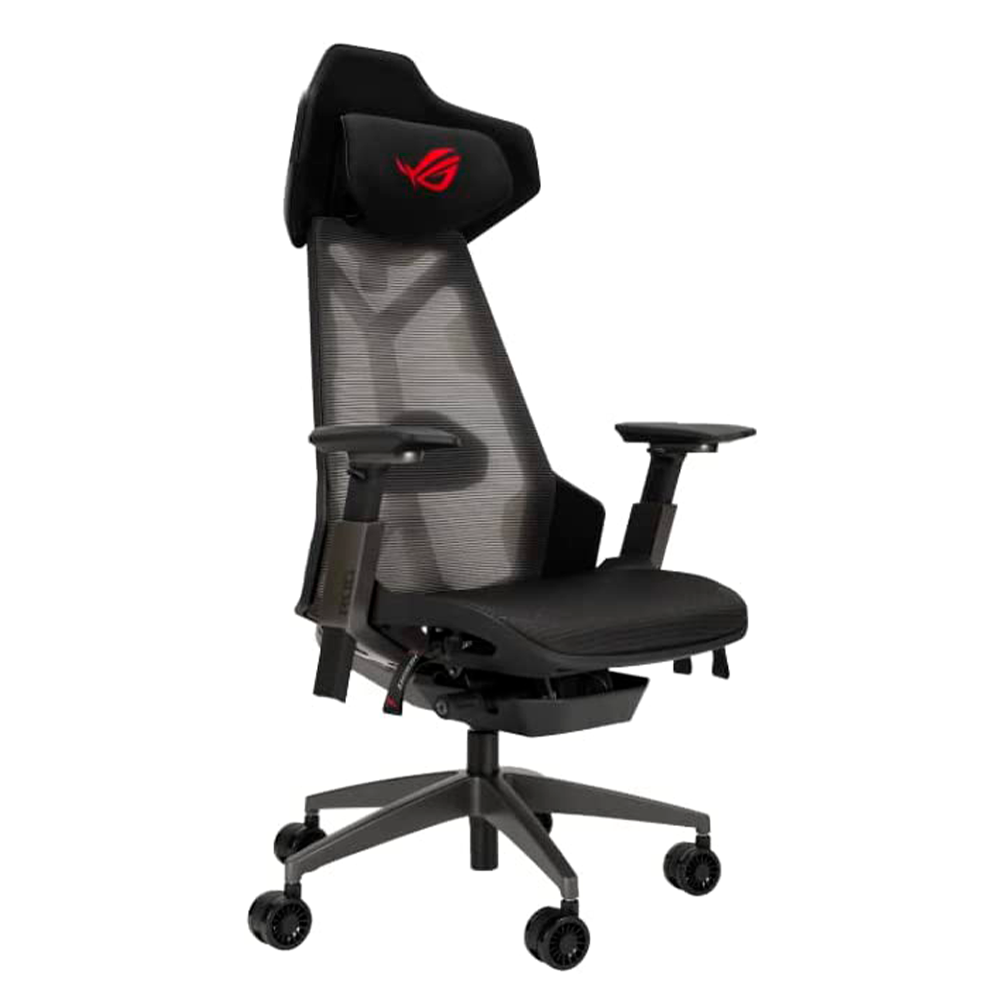 Silla Gaming ROG SL400 Destrier Diseño Exoesquelético, Negra