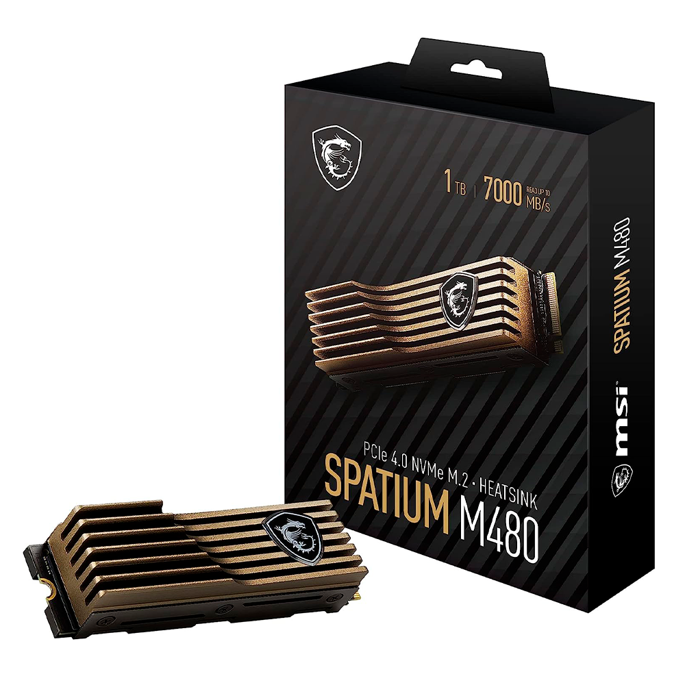 Unidad De Estado Sólido M.2 MSI Spatium M480 Pro Heatsink 2TB PCIE 4.0