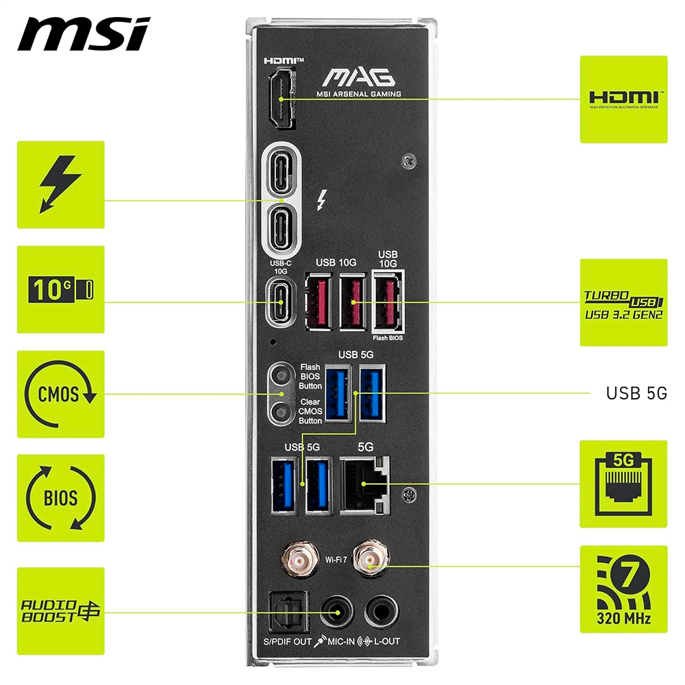 Tarjeta Madre MSI MAG Z890 TOMAHAWK WIFI
