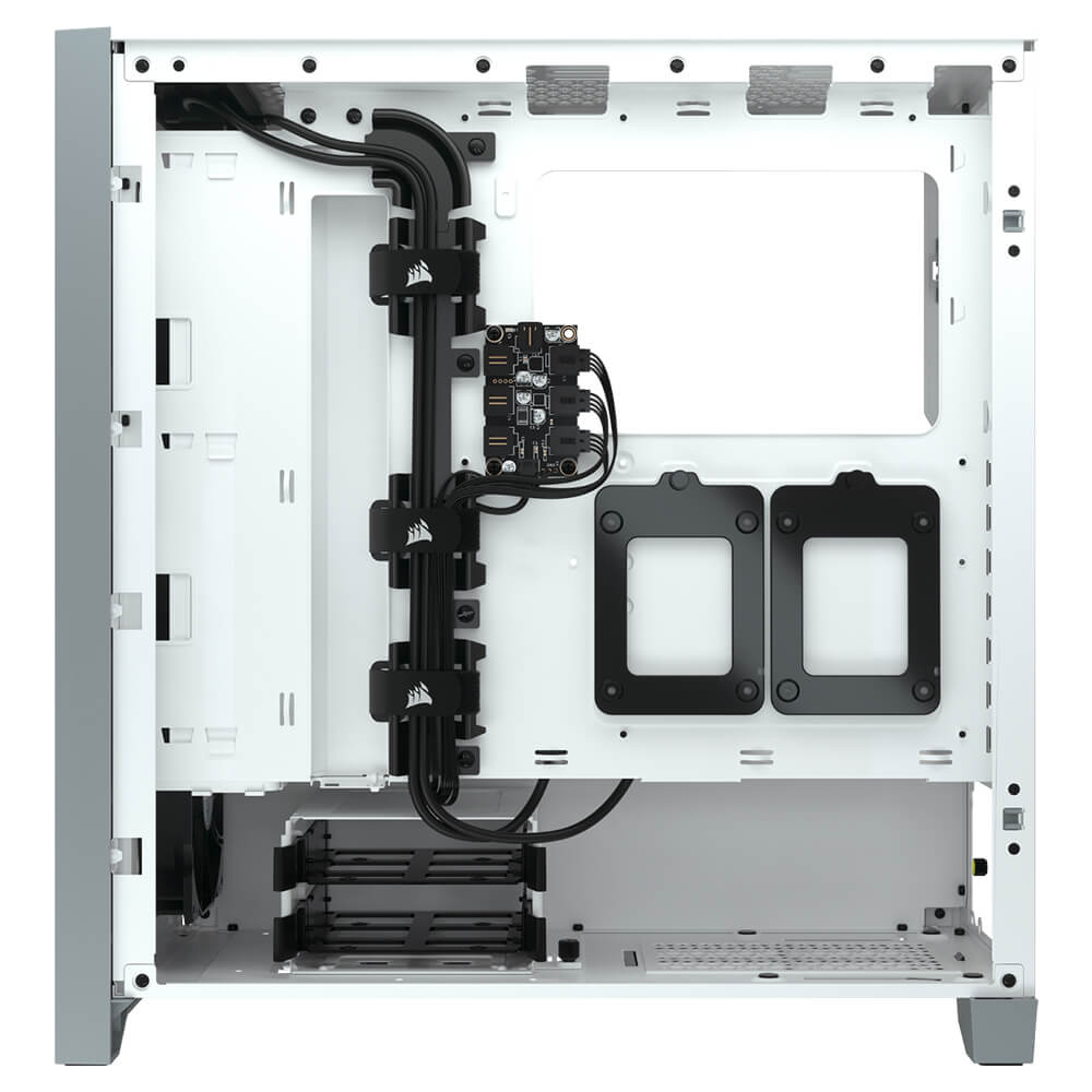 Gabinete Corsair iCUE 4000X RGB - ATX - Incluye 3 Ventiladores - Blanco
