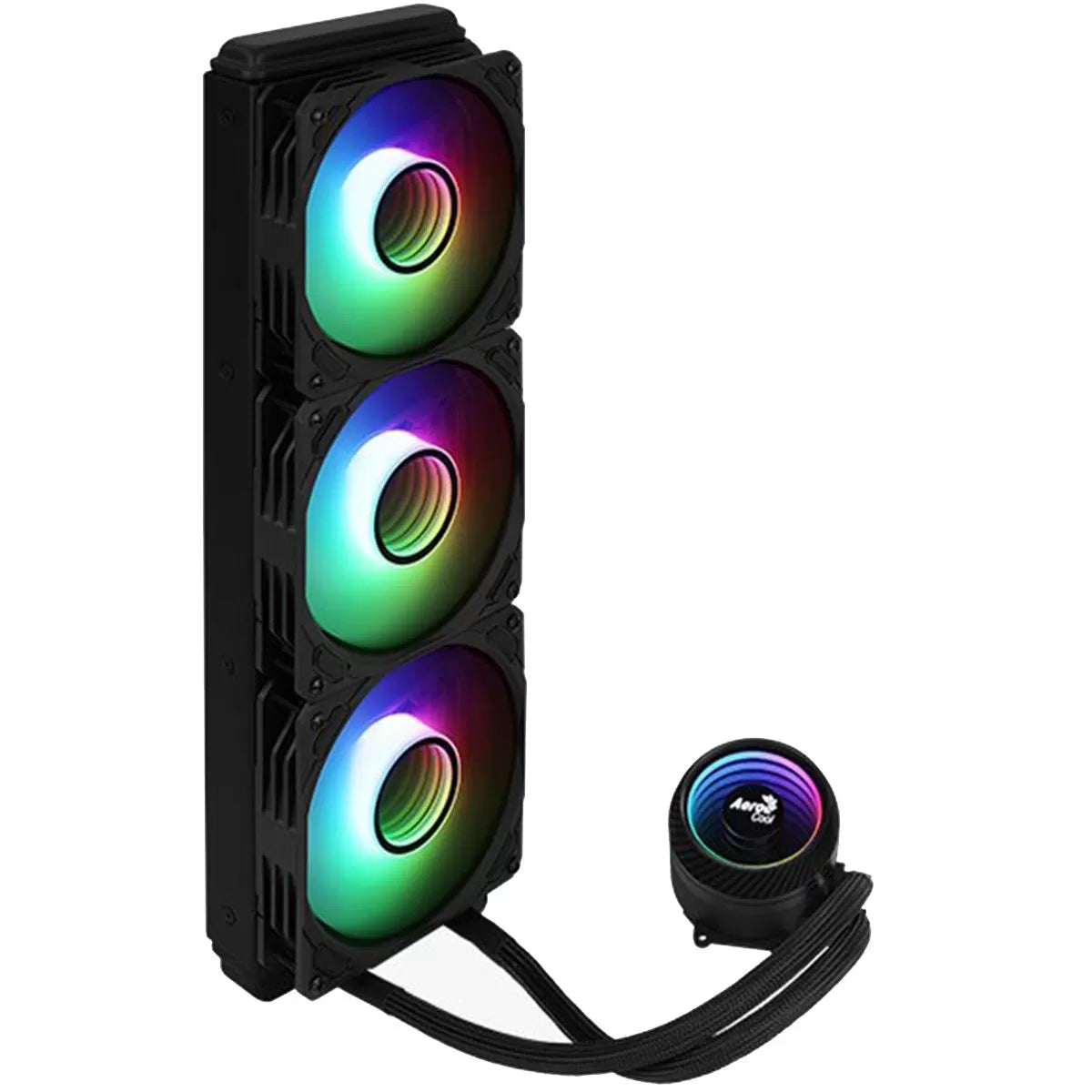 Enfriamiento Líquido Aerocool Mirage L360, 360mm, Negro, ARGB.