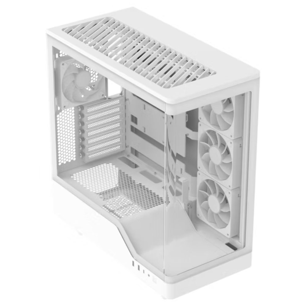 Gabinete Aerocool P500A | Incluye 4 Ventiladores | RGB | ATX | Blanco.