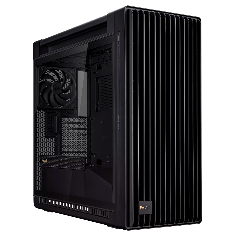 Gabinete ASUS ProArt PA602- E-ATX- Incluye 3 Ventiladores- Negro