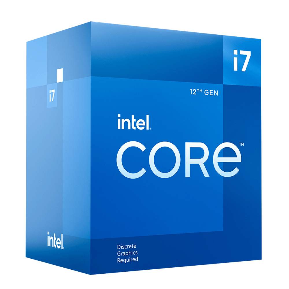 Procesador Intel Core i7-12700F Sin Graficos Integrados - LGA 1700- 4.90GHz- 12 Nucleos- Incluye Disipador