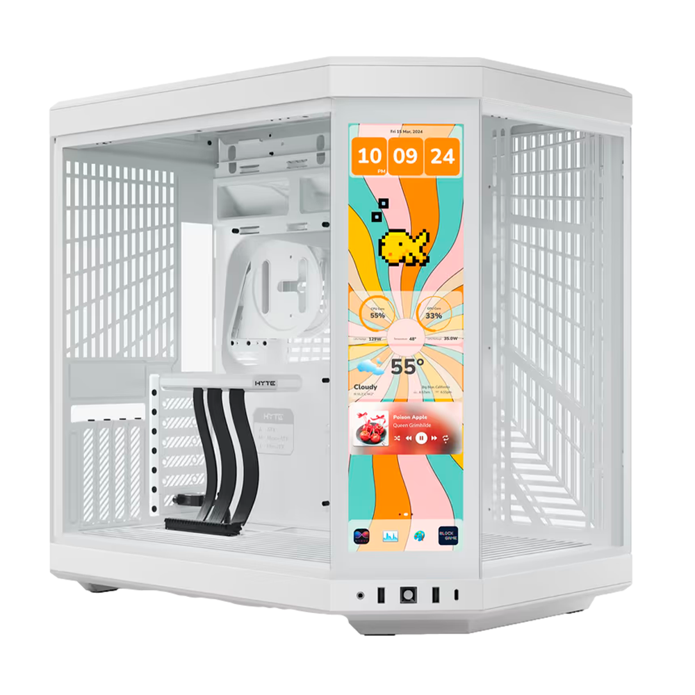 Gabinete Hyte Y70 Lcd Touch Infinite | ATX | Blanco