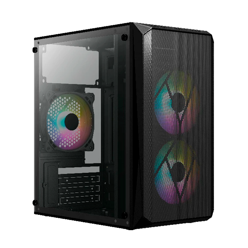 Gabinete Acteck Doom GI630 | Micro ATX | Fuente 500W | Acrílico | Negro
