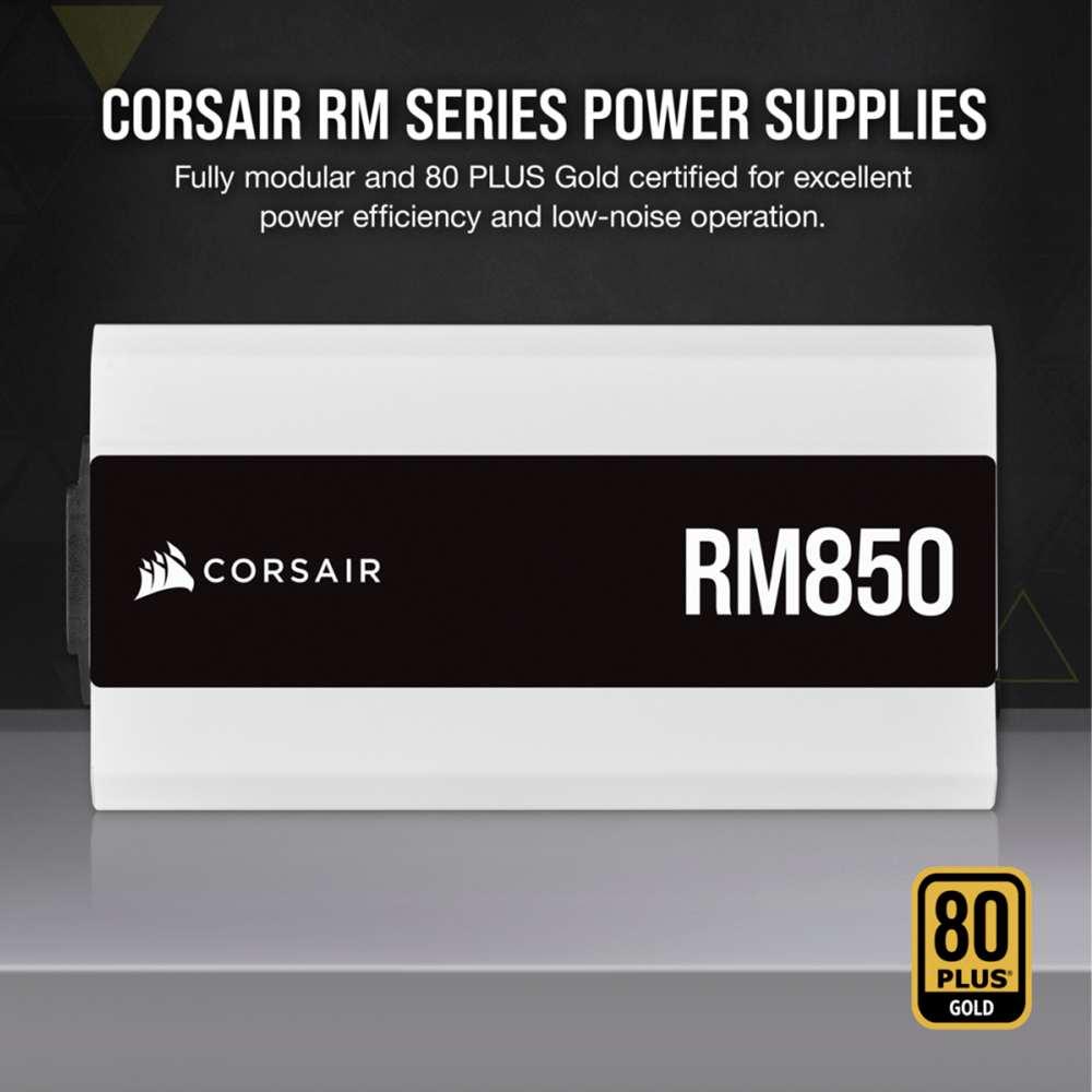 Fuente De Poder Corsair RM850 White 80 PLUS Gold