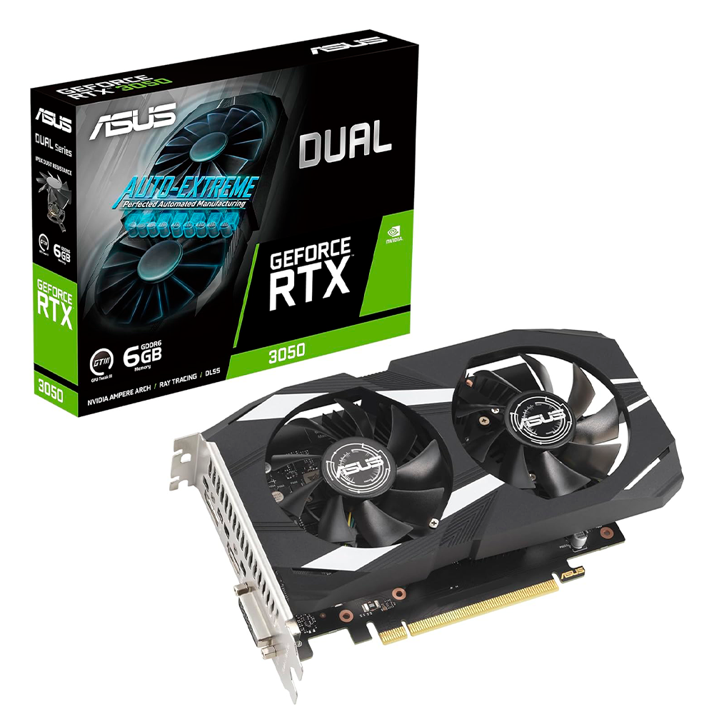 Tarjeta de Video ASUS NVIDIA GeForce RTX 3050 Dual - 6GB