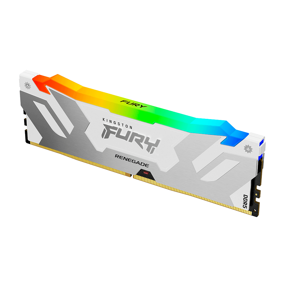 Kit de Memoria RAM DIMM Kingston Fury Renegade RGB 32GB 2x16 GB DDR5 6400Mts CL32 Blanco