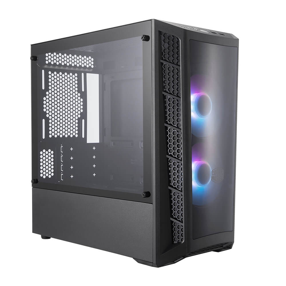 Gabinete Cooler MB320L ARGB - Micro ATX - Incluye 2 Ventiladores - Negro