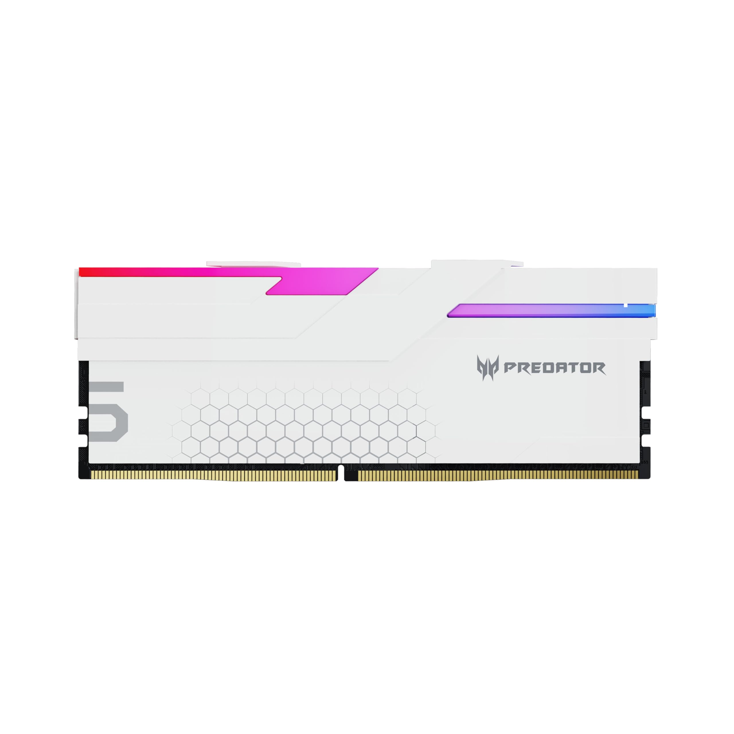 Kit Memoria RAM Predator Hermes DDR5-7200MHz-48GB-2x24GB Blanco