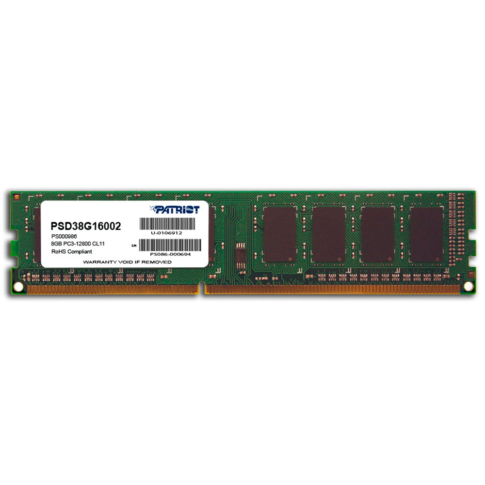 Memoria RAM DIMM DDR3 Patriot Signature 8GB 1600MHz CL11