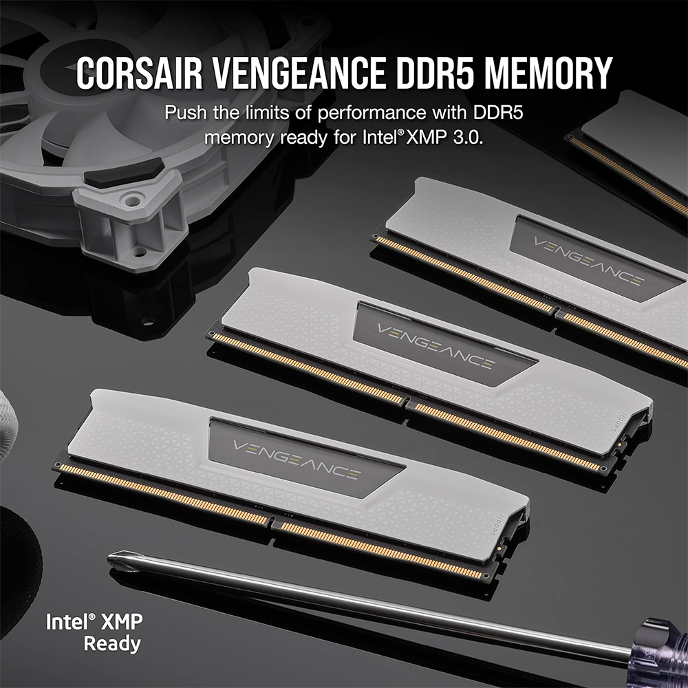 Kit Memoria RAM Corsair Vengeance Blanca DDR5-5200MHz-64GB-2x32GB