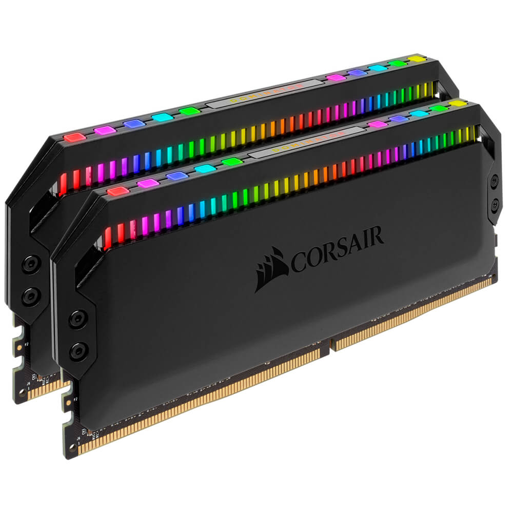 Kit Memoria RAM Corsair Dominator Platinum RGB Negro DDR4-3200MHz-16GB-2x8GB