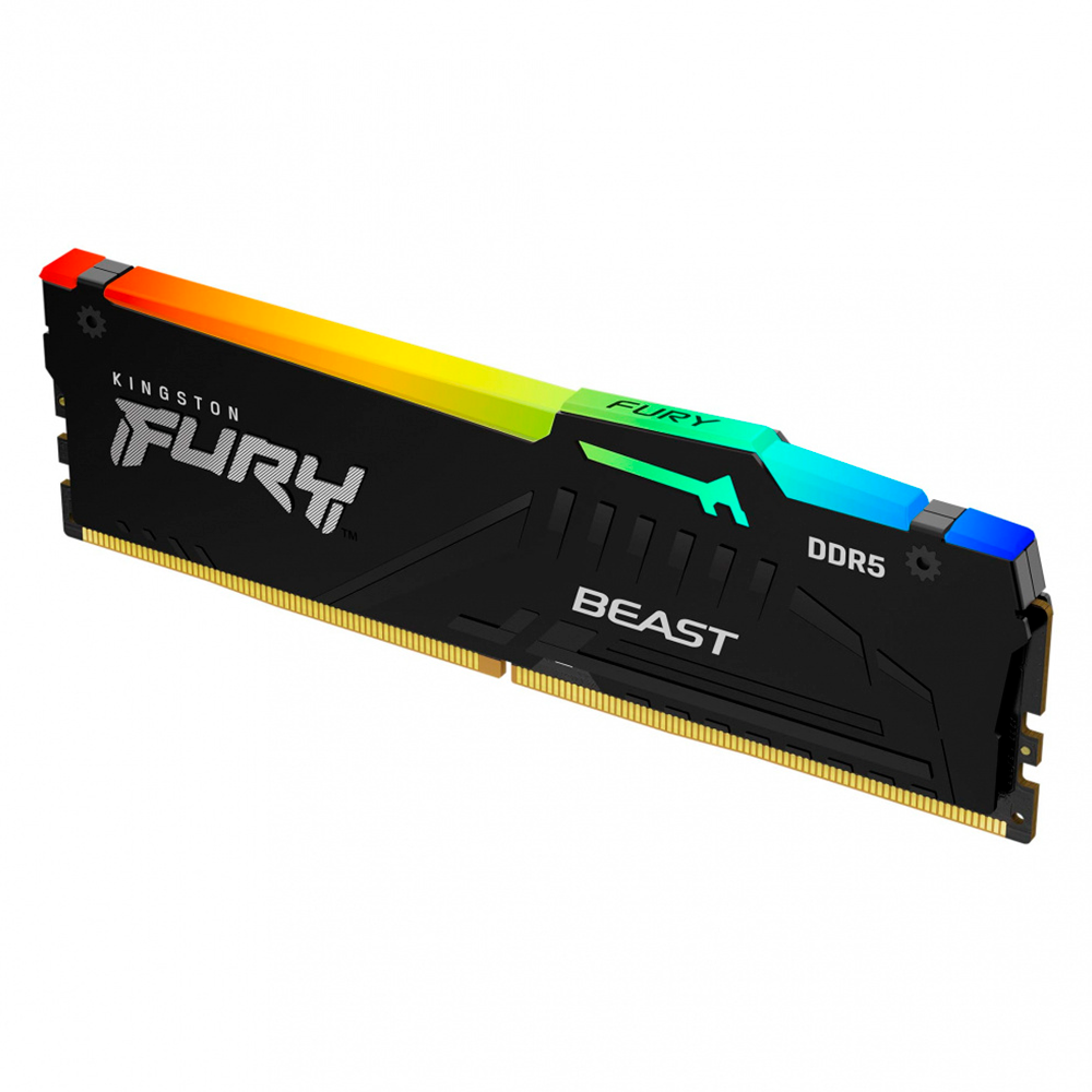 Memoria RAM Kingston Fury Beast Black RGB DDR5 5600MHz 16GB 1 x 16GB