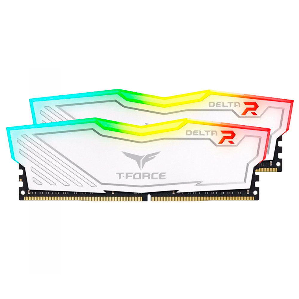 Memoria RAM Teamgroup T Force Delta RGB 16GB 2x8GB DDR4 3600Mhz White