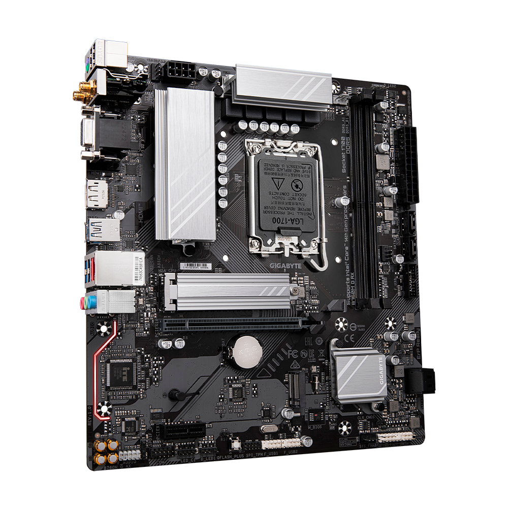 Tarjeta Madre GIGABYTE B760M G AX - LGA 1700 - Micro ATX - Compatible con DDR5