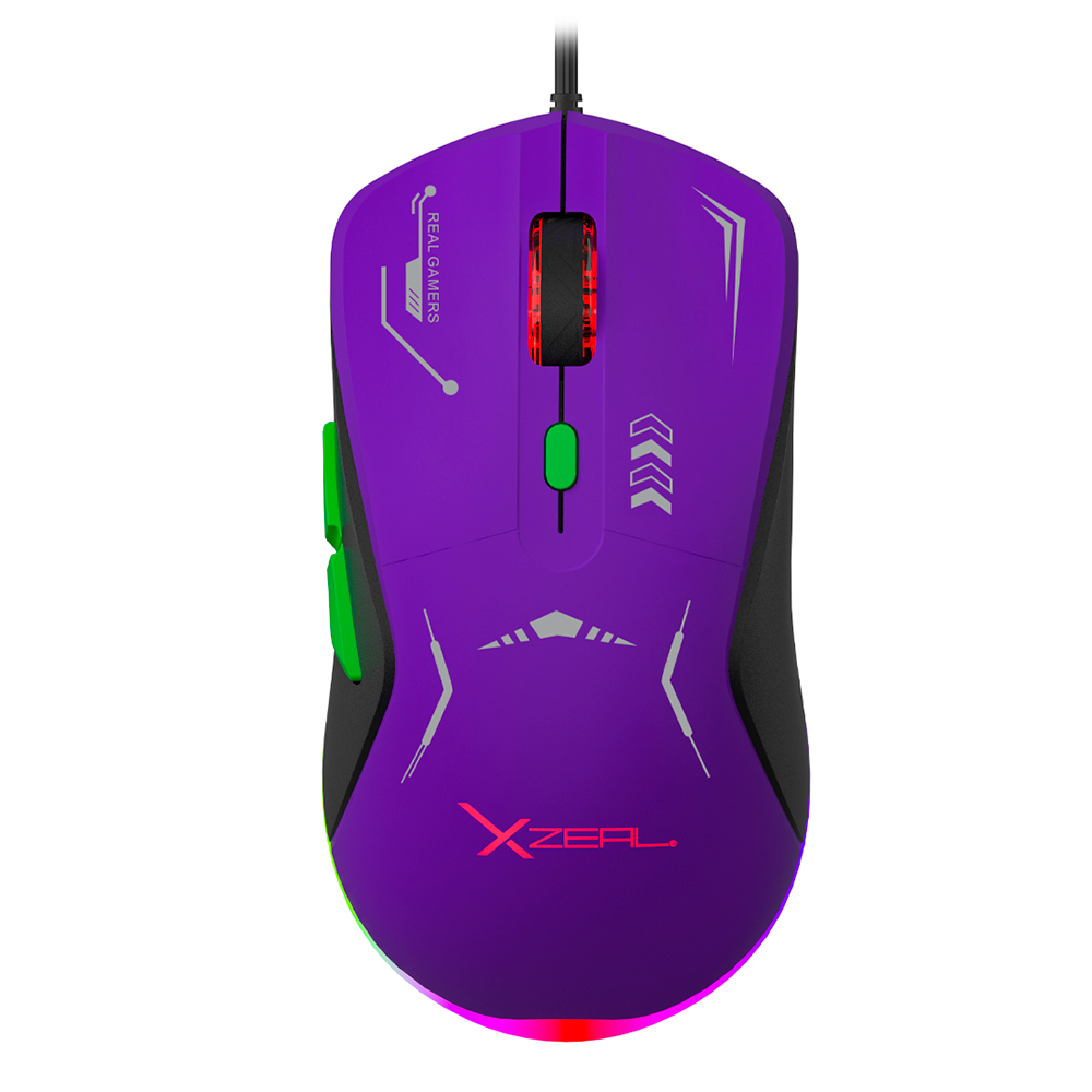 Mouse Xzeal (XZPM1MV) XZ-401 Morado-Verde