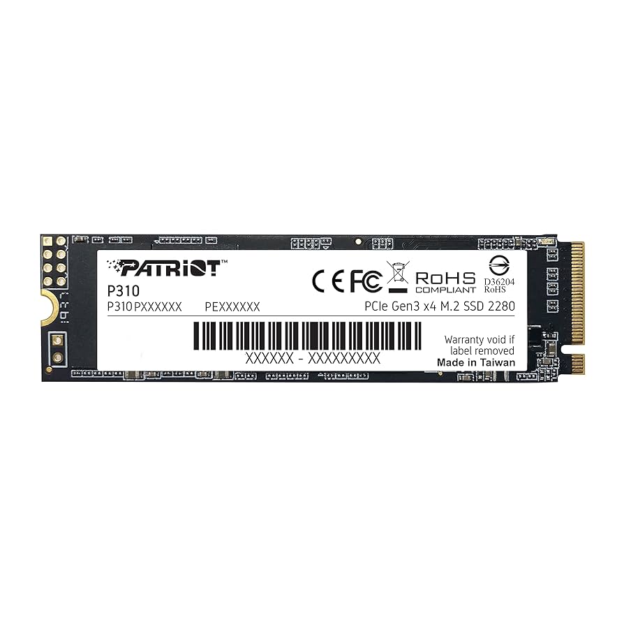 Unidad de estado solido M.2 Patriot P310 Lite 480TB- PCIE 3.0