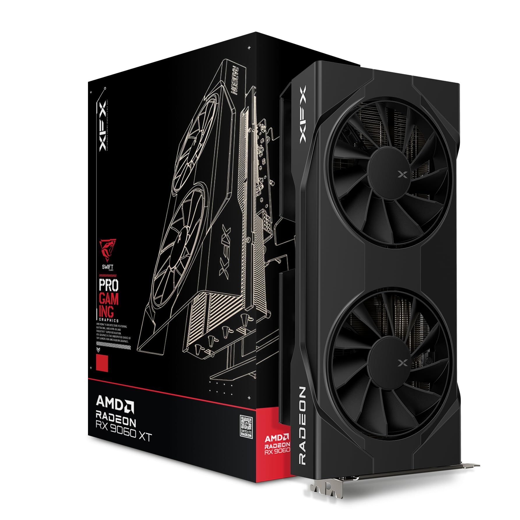Tarjeta de Video XFX SWIFT RX 9060 XT OC GAMING Triple Fan 16GB