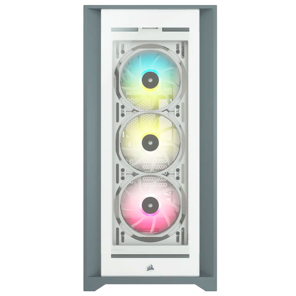 Gabinete Corsair iCUE 5000X RGB- ATX- Incluye 3 Ventiladores- Blanco