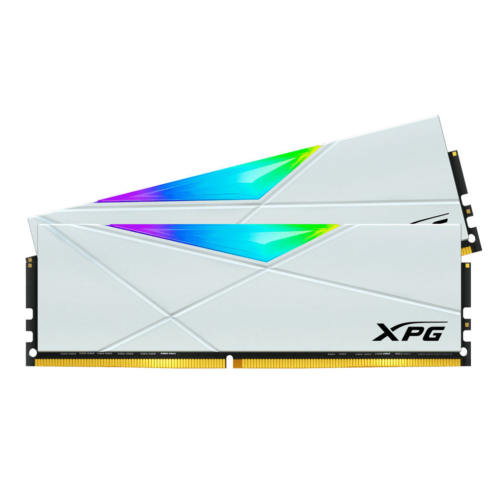 Kit de Memoria RAM DIMM ADATA XPG D50 Kit 2x16GB 3200MHz DDR4 RGB Blanco