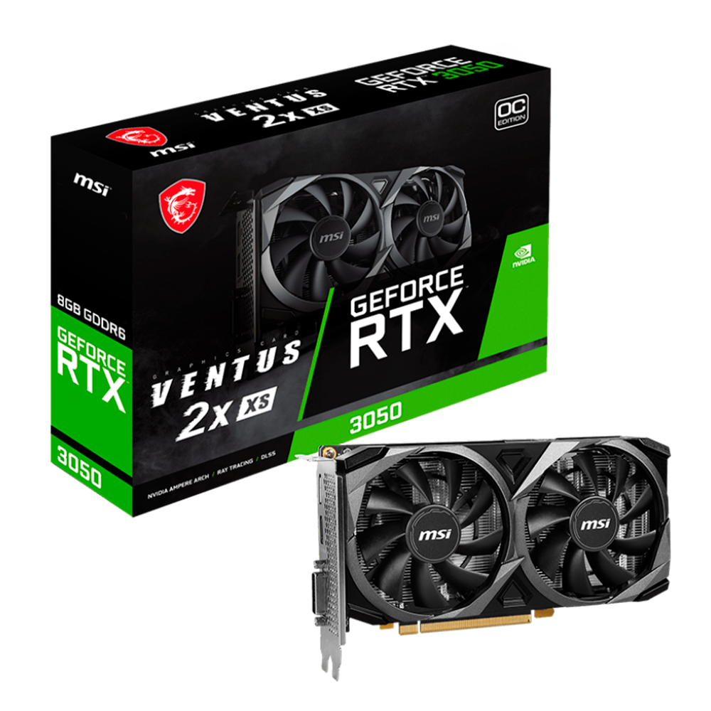 Tarjeta de Video MSI NVIDIA GeForce RTX 3050 VENTUS 2X OC - 6GB