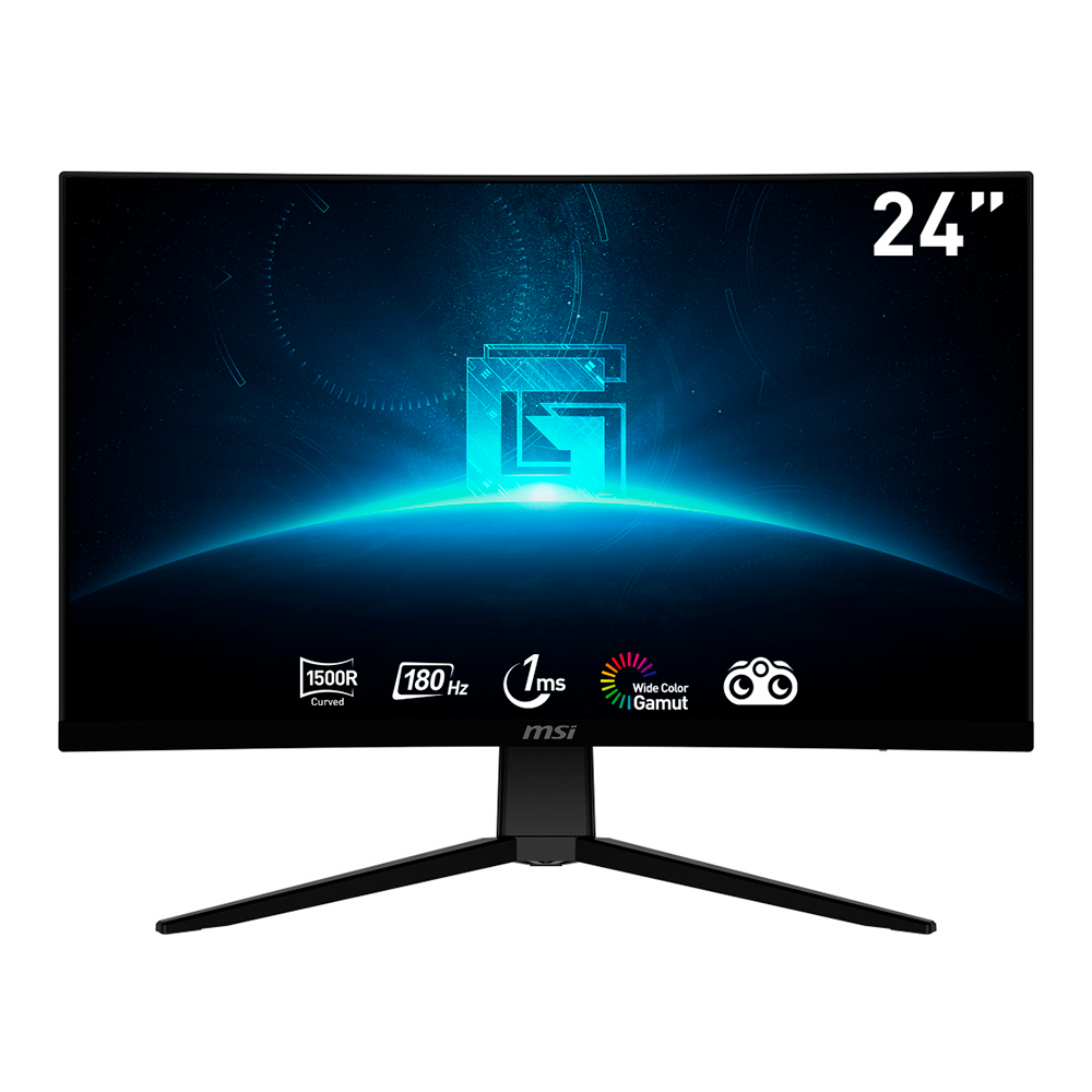 Monitor Curvo Gamer MSI G2422C 23.8"- Resolucion 1920x1080 Full HD- 180Hz- Panel VA 1ms