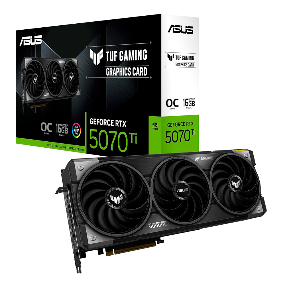 Tarjeta de Video ASUS TUF GAMING GeForce RTX 5070Ti OC Edition 16GB