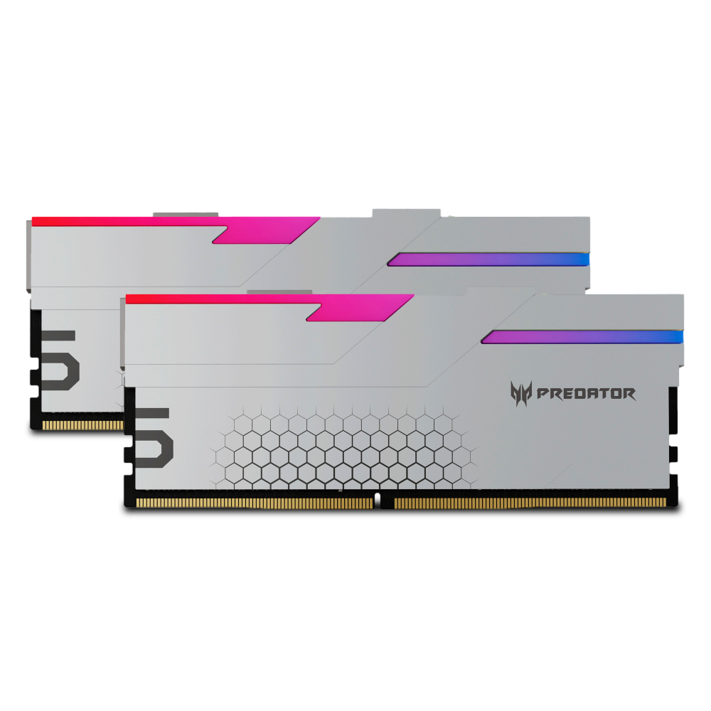Kit Memoria RAM PREDATOR Hermes DDR5- 7200MHz- 48GB - 2 x 24GB Plata